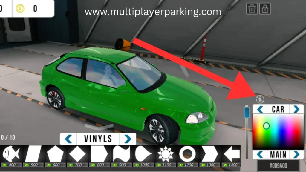 How to reset Car Color in Car Parking Multiplayer