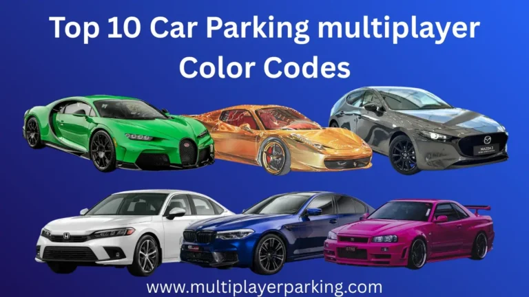 Top 10 Car Parking Multiplayer Color Codes