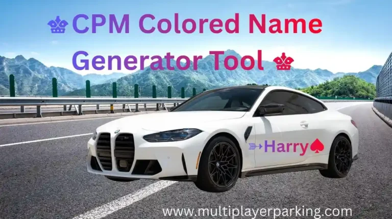 Car Parking Multiplayer Name Generator Tool