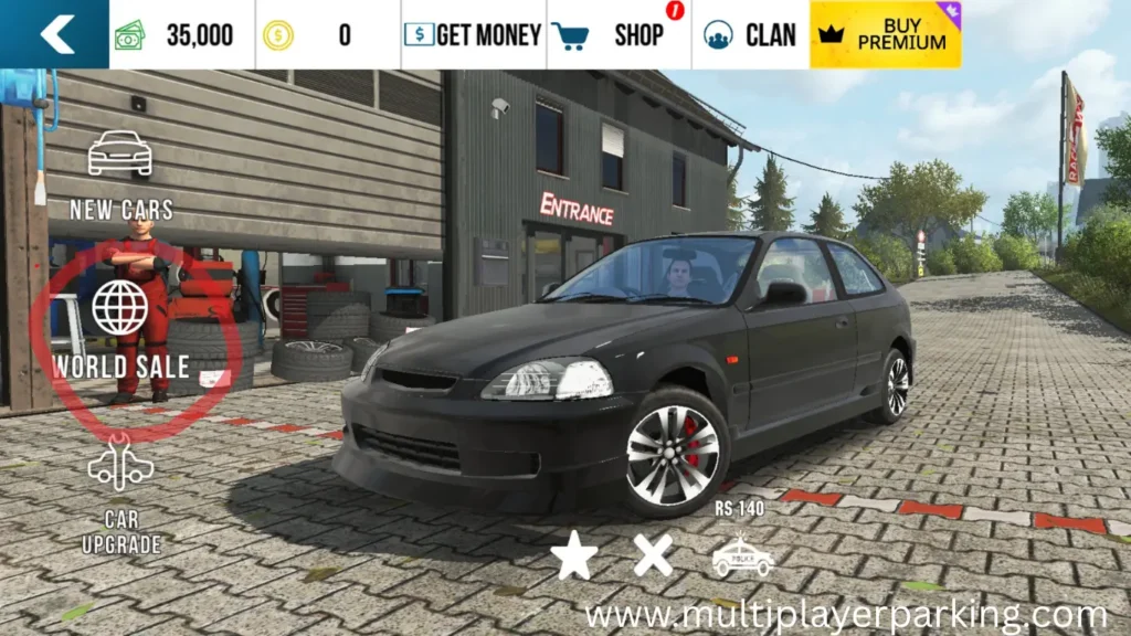 Buy and Sell Cars in Car Parking multiplayer
