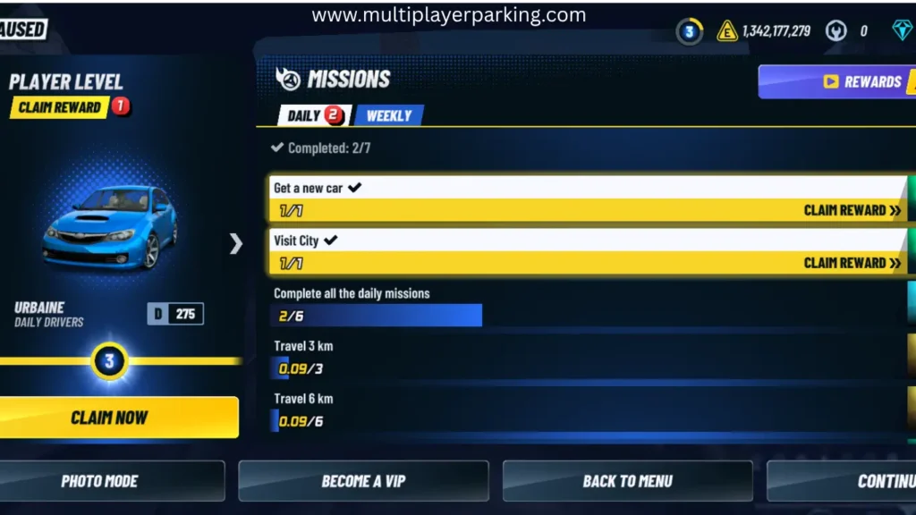 Extreme Car Driving Simulator Mod APK Missions